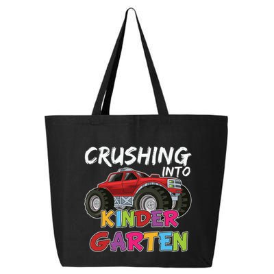 Crushing Into Kindergarten Monster Truck Cute Kindergarten Gift 25L Jumbo Tote