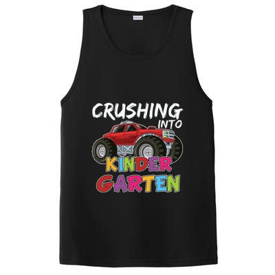 Crushing Into Kindergarten Monster Truck Cute Kindergarten Gift PosiCharge Competitor Tank