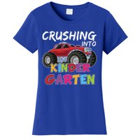 Crushing Into Kindergarten Monster Truck Cute Kindergarten Gift Women's T-Shirt