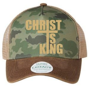 Christ Is King Jesus Is King Cross Crucifix Legacy Tie Dye Trucker Hat