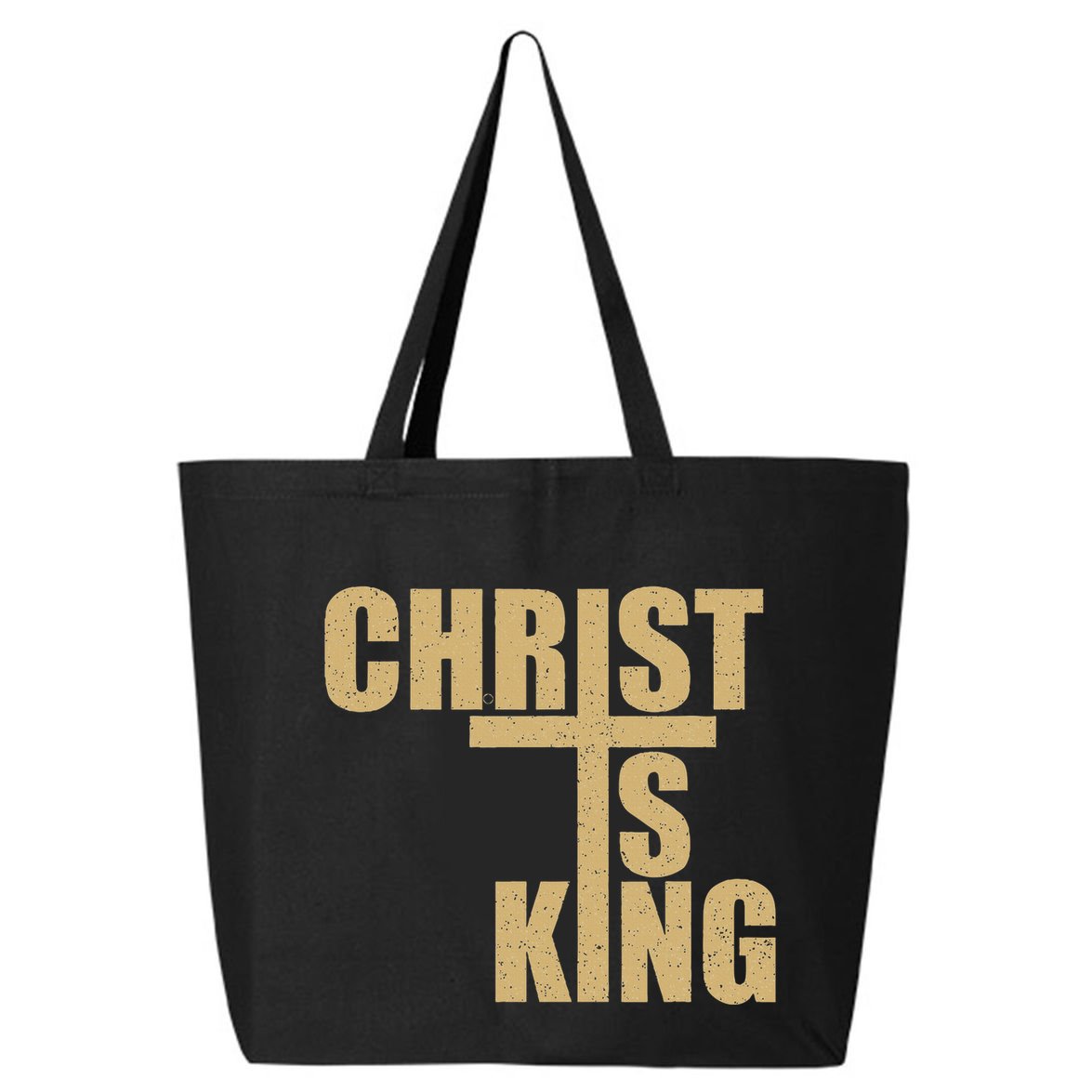 Christ Is King Jesus Is King Cross Crucifix 25L Jumbo Tote