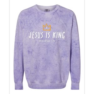 Christ Is King King Of Kings Lord Of Lords Colorblast Crewneck Sweatshirt