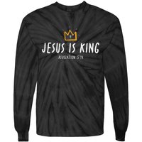 Christ Is King King Of Kings Lord Of Lords Tie-Dye Long Sleeve Shirt