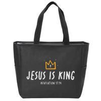 Christ Is King King Of Kings Lord Of Lords Zip Tote Bag