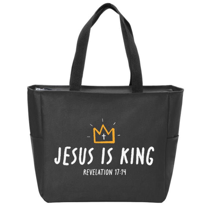 Christ Is King King Of Kings Lord Of Lords Zip Tote Bag