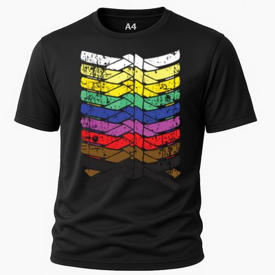 Cool Illustrated Karate Belt Colors Cooling Performance Crew T-Shirt