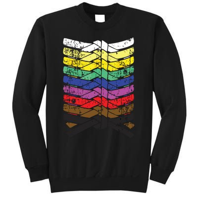 Cool Illustrated Karate Belt Colors Sweatshirt