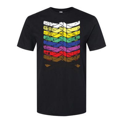 Cool Illustrated Karate Belt Colors Softstyle CVC T-Shirt