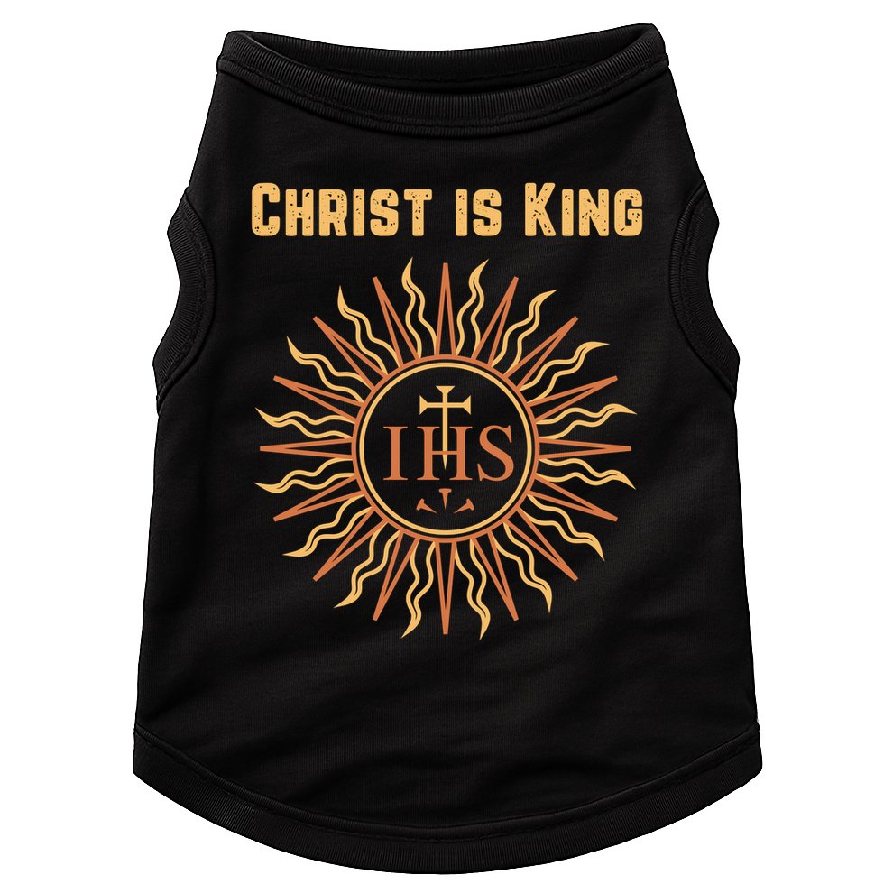Christ is King Christian Easter Roman Catholic Doggie Tank