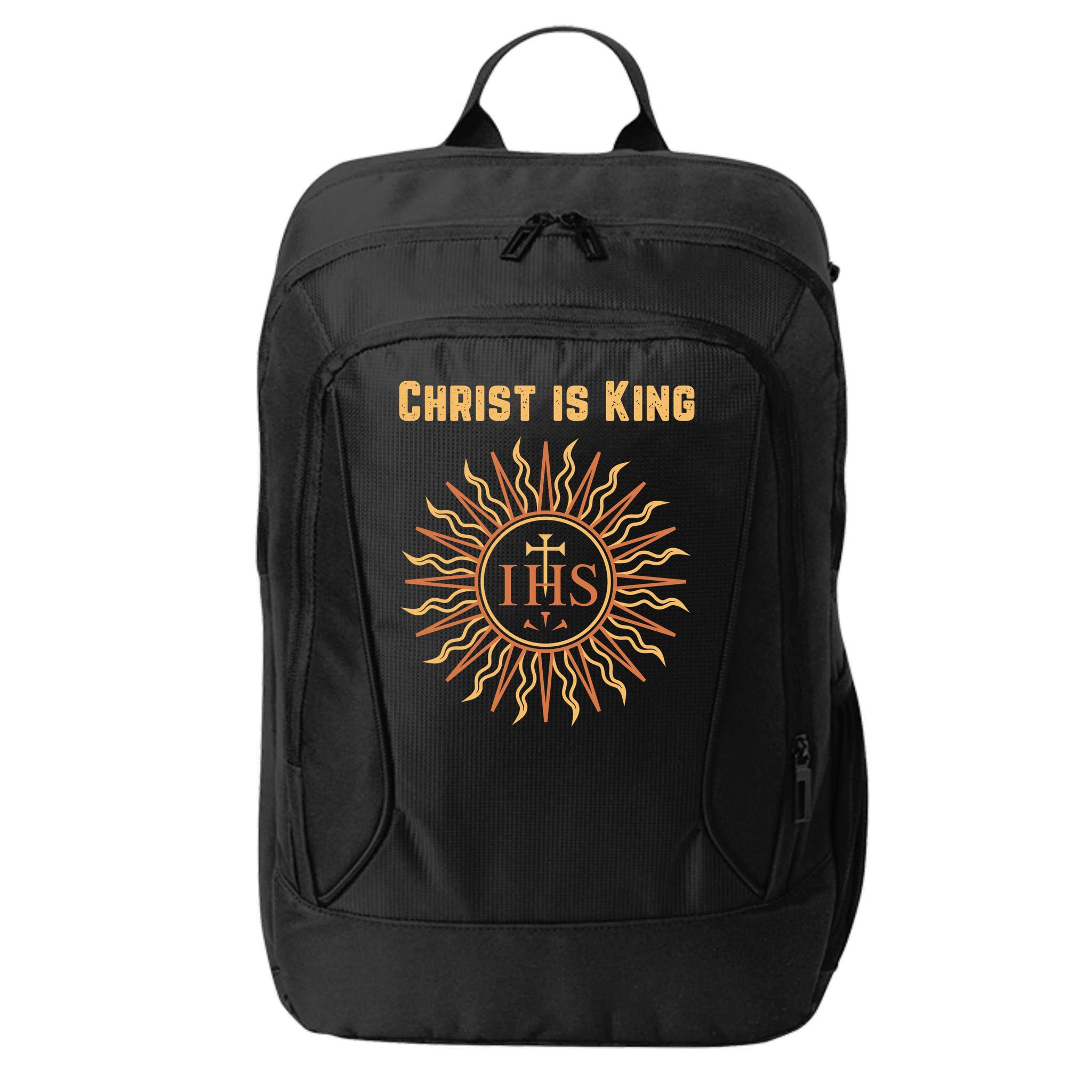 Christ is King Christian Easter Roman Catholic City Backpack