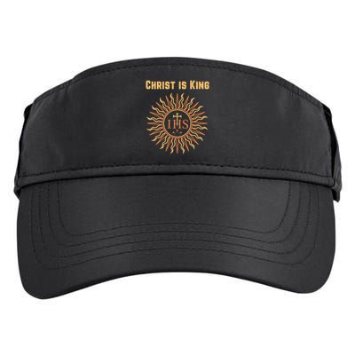 Christ is King Christian Easter Roman Catholic Adult Drive Performance Visor