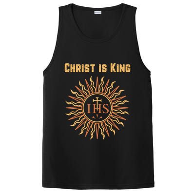 Christ is King Christian Easter Roman Catholic PosiCharge Competitor Tank