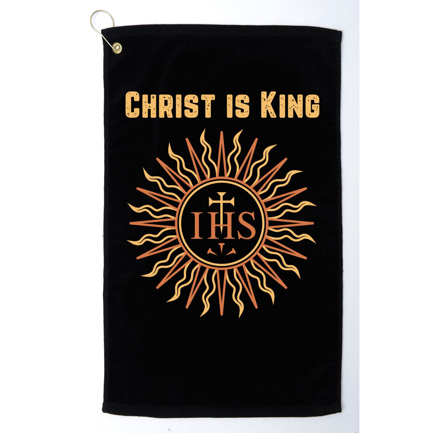 Christ is King Christian Easter Roman Catholic Golf Towel