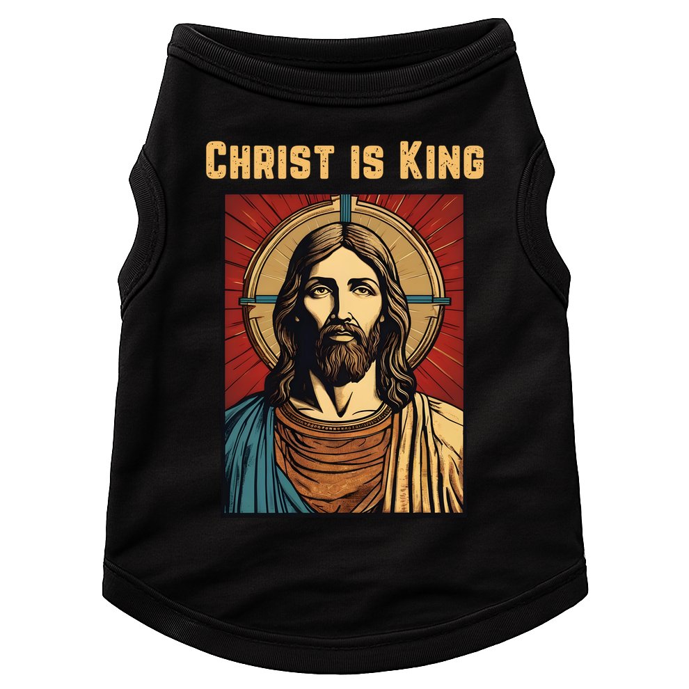 Christ is King Christian Easter Doggie Tank