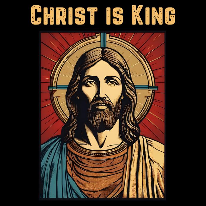 Christ is King Christian Easter Flexfit Unipanel Trucker Cap