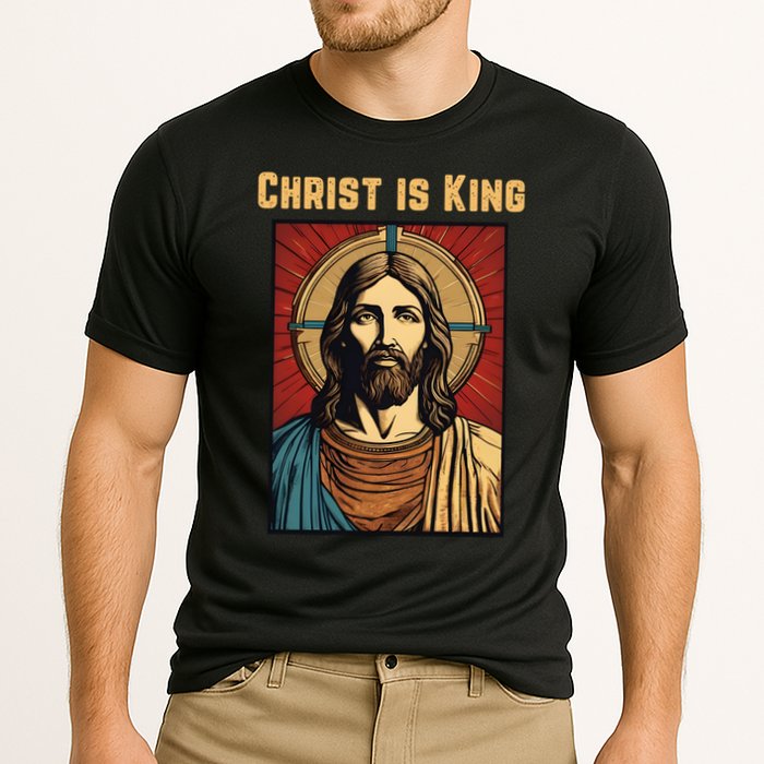 Christ is King Christian Easter Cooling Performance Crew T-Shirt