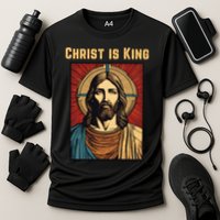 Christ is King Christian Easter Cooling Performance Crew T-Shirt
