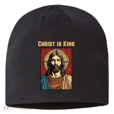 Christ is King Christian Easter Sustainable Beanie