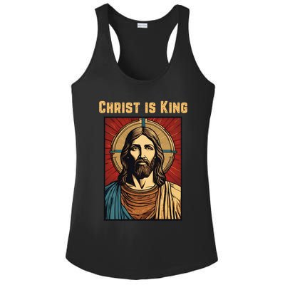Christ is King Christian Easter Ladies PosiCharge Competitor Racerback Tank