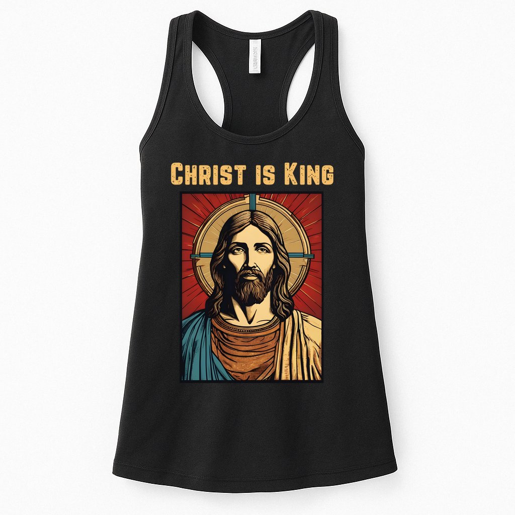 Christ is King Christian Easter Womens Tank Top