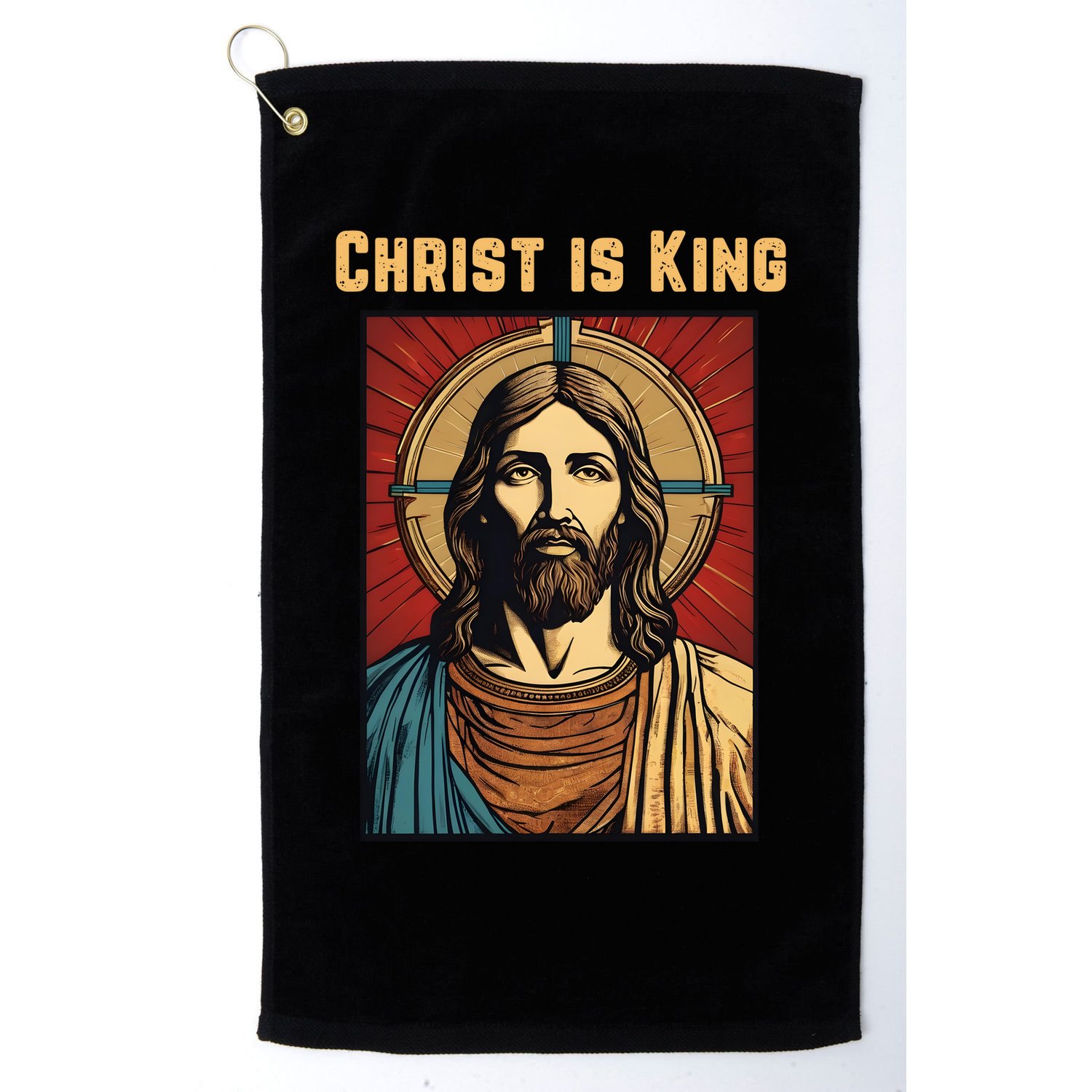 Christ is King Christian Easter Golf Towel