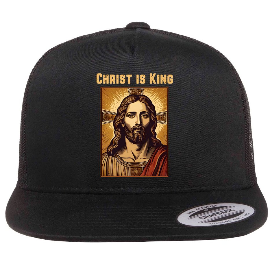 Christ is King Christian Easter Flat Bill Trucker Hat