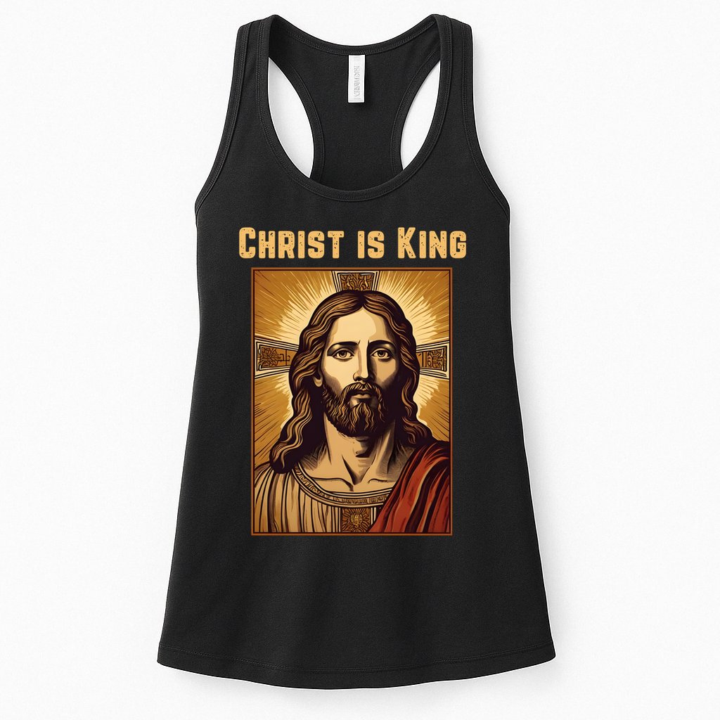 Christ is King Christian Easter Womens Tank Top