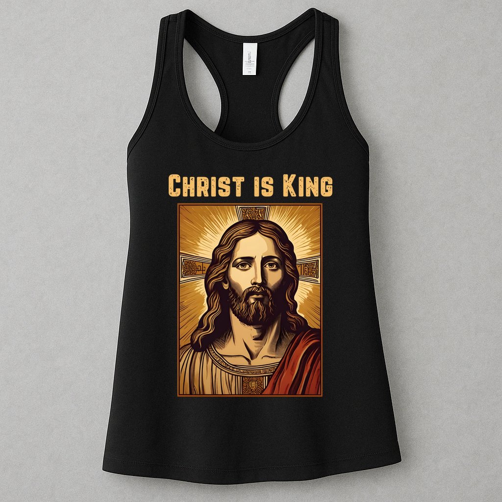 Christ is King Christian Easter Womens Tank Top