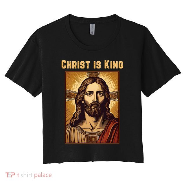 Christ is King Christian Easter Crop Top
