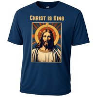 Christ is King Christian Easter Cooling Performance Crew T-Shirt