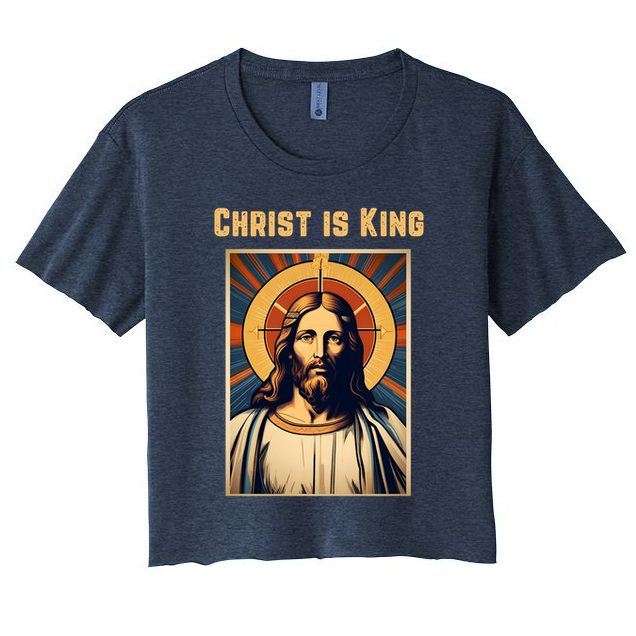 Christ is King Christian Easter Crop Top