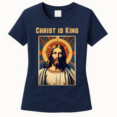 Christ is King Christian Easter Womens T-Shirt