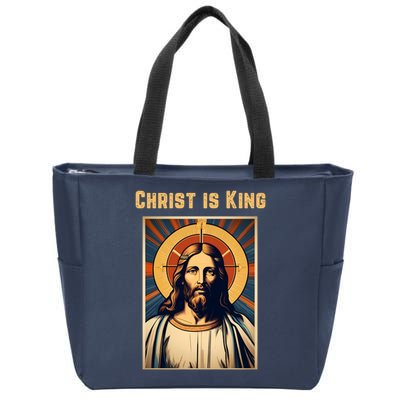 Christ is King Christian Easter Zip Tote Bag