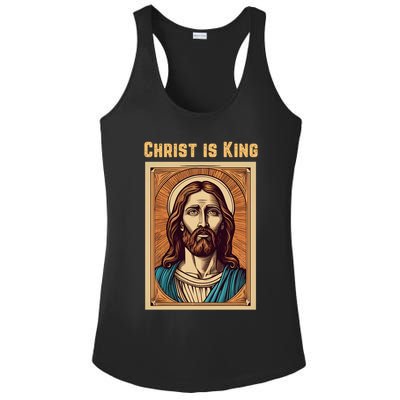Christ is King Christian Easter Ladies PosiCharge Competitor Racerback Tank
