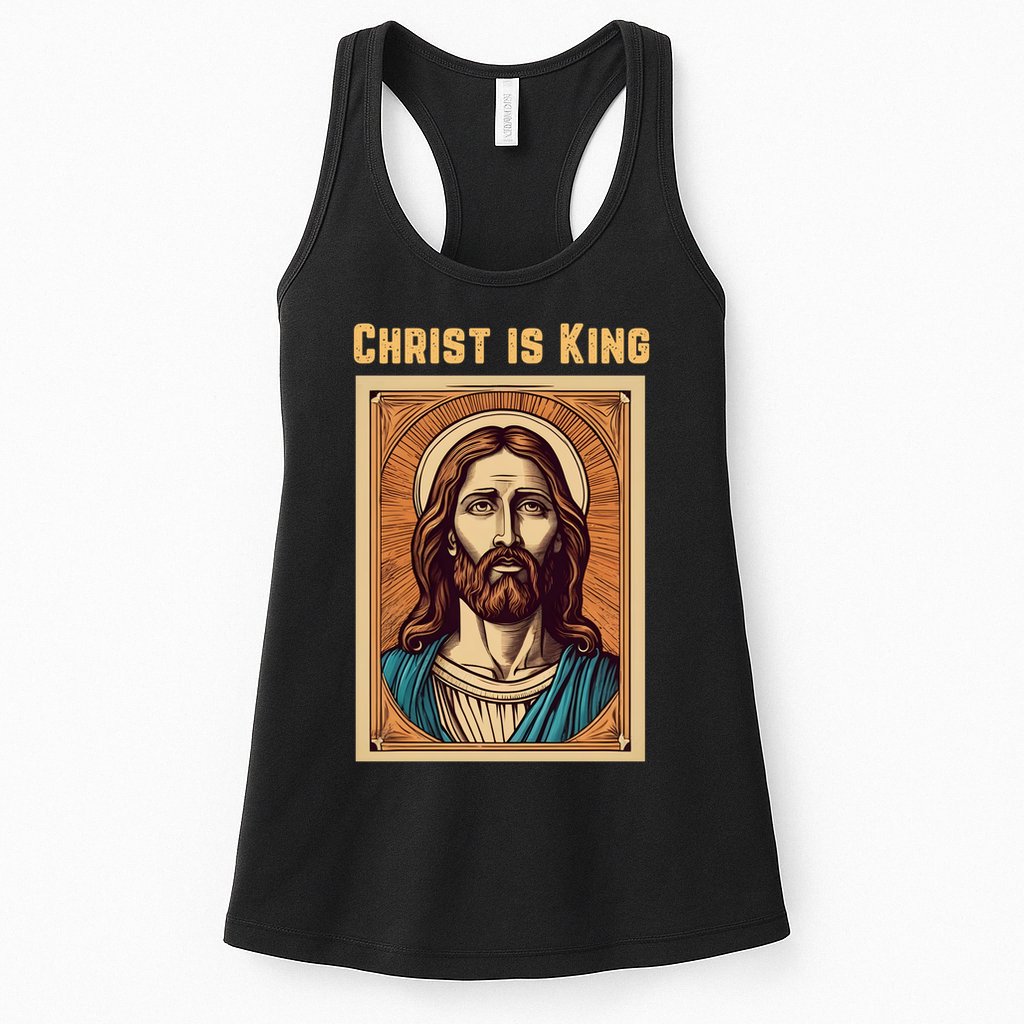 Christ is King Christian Easter Womens Tank Top