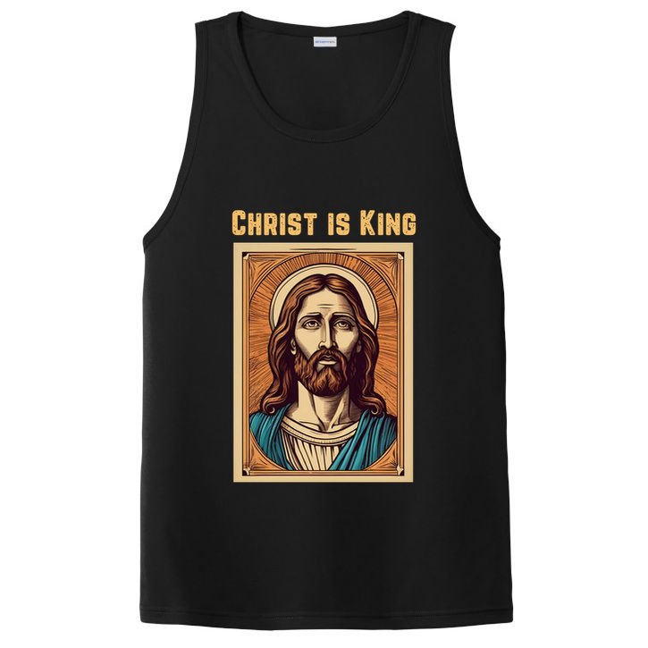 Christ is King Christian Easter PosiCharge Competitor Tank
