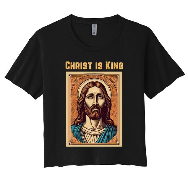 Christ is King Christian Easter Crop Top