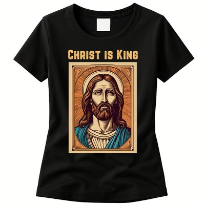 Christ is King Christian Easter Womens T-Shirt