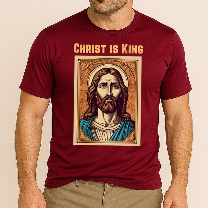 Christ is King Christian Easter Performance Shirt