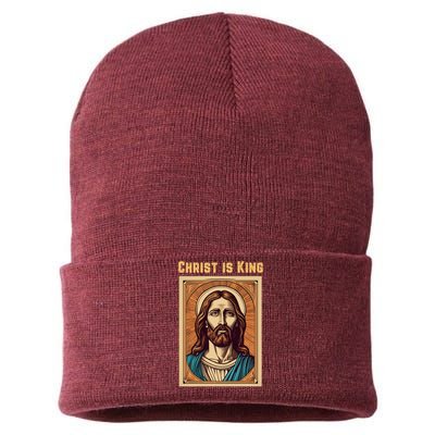 Christ is King Christian Easter Sustainable Knit Beanie