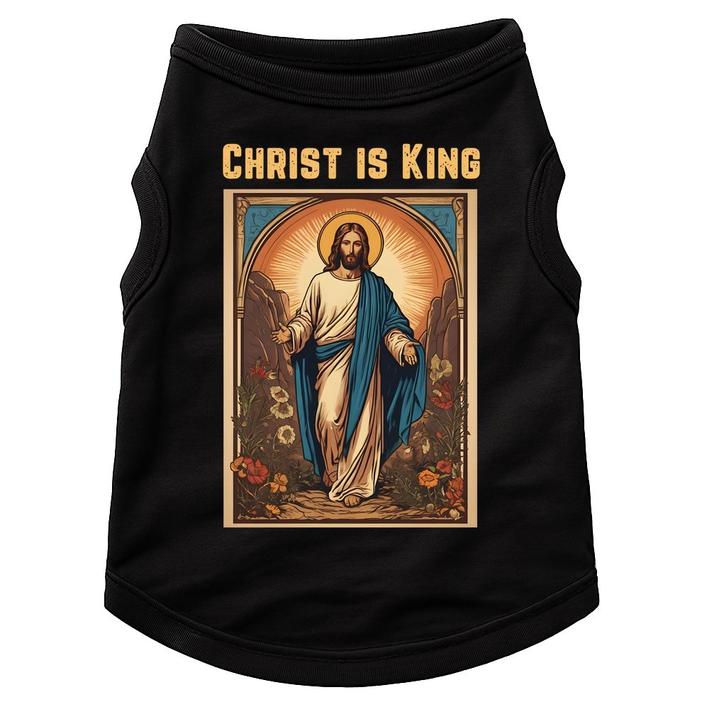 Christ is King Christian Easter Doggie Tank