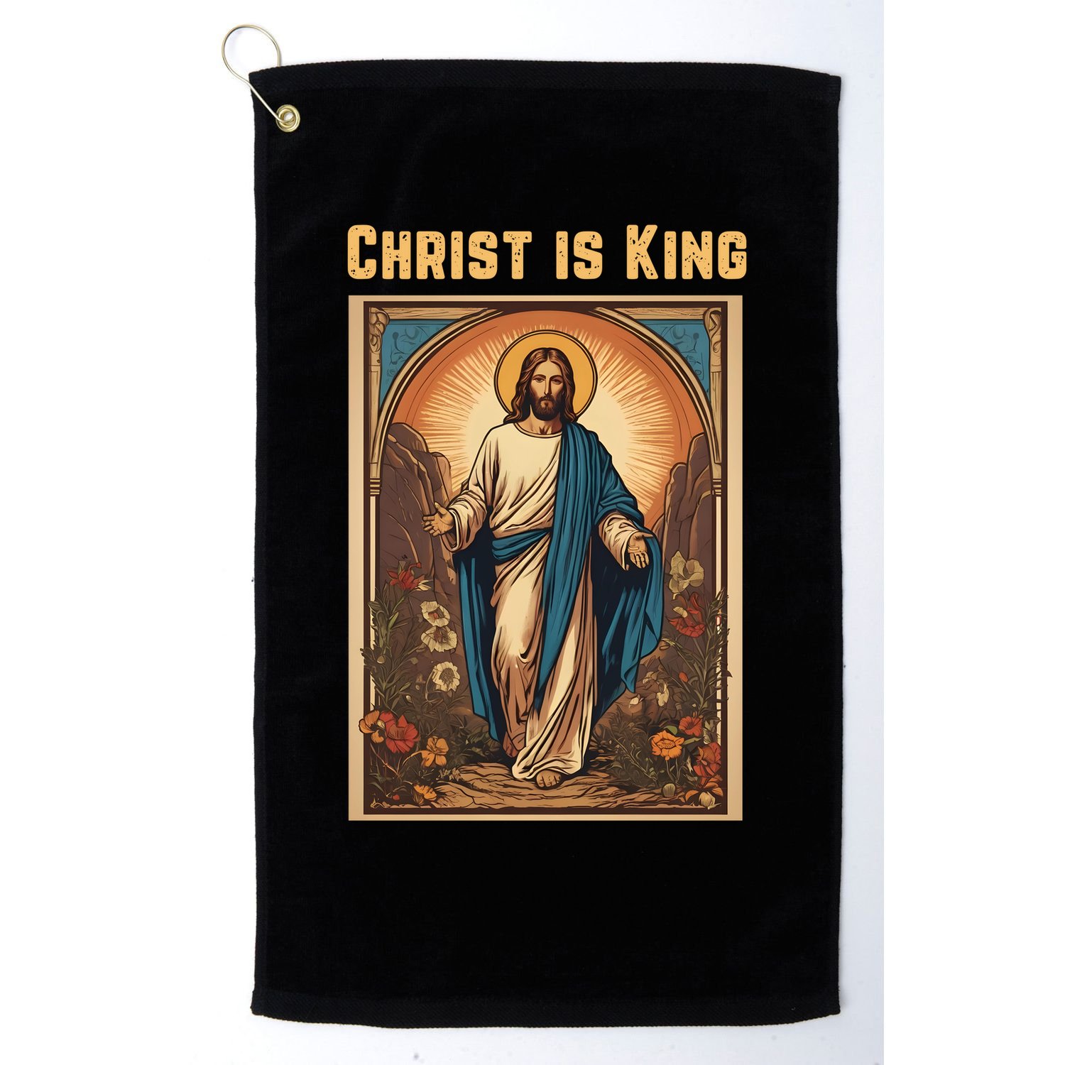 Christ is King Christian Easter Golf Towel