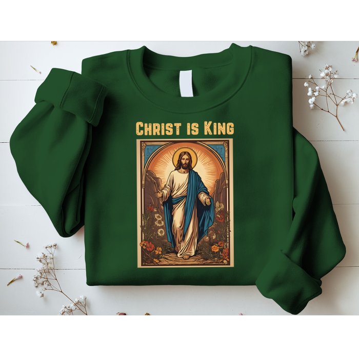 Christ is King Christian Easter Sweatshirt