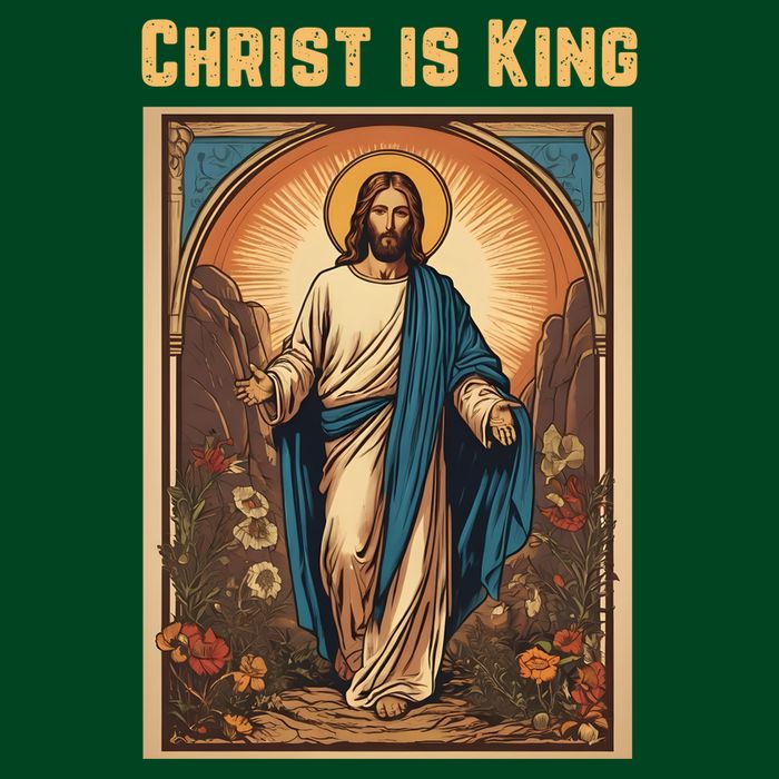 Christ is King Christian Easter Cooling Performance Long Sleeve Crew