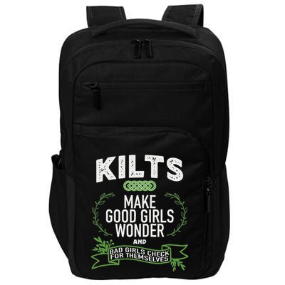 Celtic In Kilts Wonder Joke St. Patricks Scottish Impact Tech Backpack