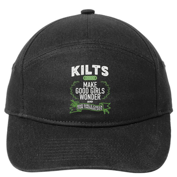 Celtic In Kilts Wonder Joke St. Patricks Scottish 7-Panel Snapback Hat