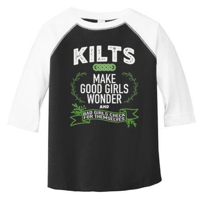 Celtic In Kilts Wonder Joke St. Patricks Scottish Toddler Fine Jersey T-Shirt