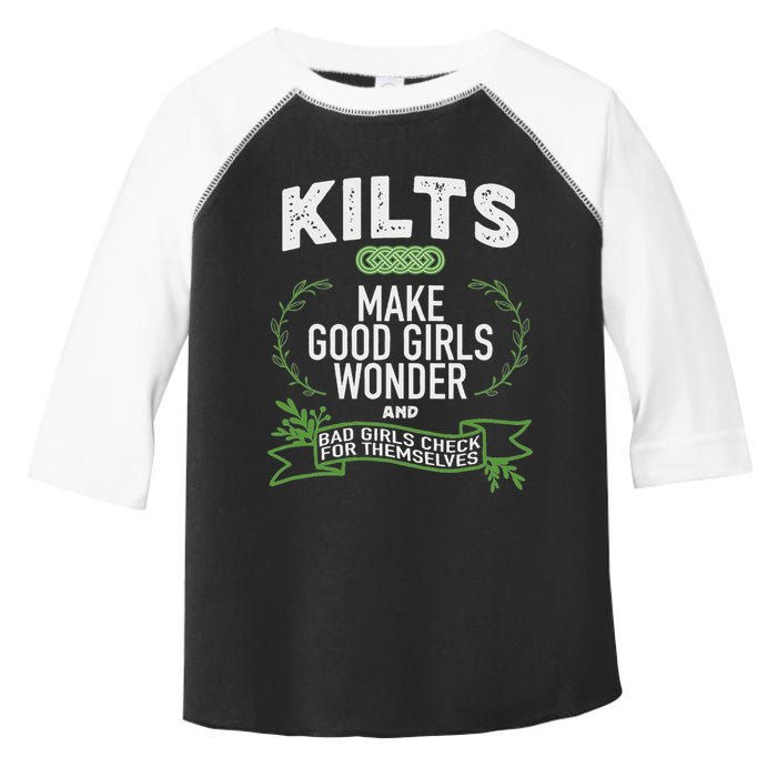 Celtic In Kilts Wonder Joke St. Patricks Scottish Toddler Fine Jersey T-Shirt