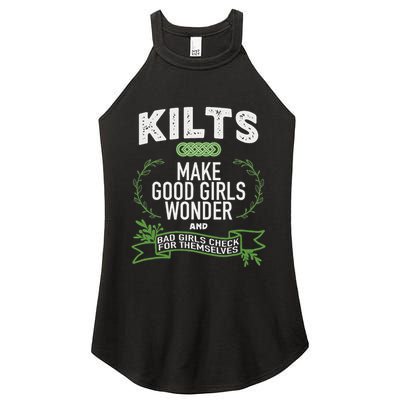 Celtic In Kilts Wonder Joke St. Patricks Scottish Women's Perfect Tri Rocker Tank