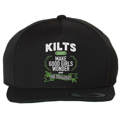 Celtic In Kilts Wonder Joke St. Patricks Scottish Wool Snapback Cap
